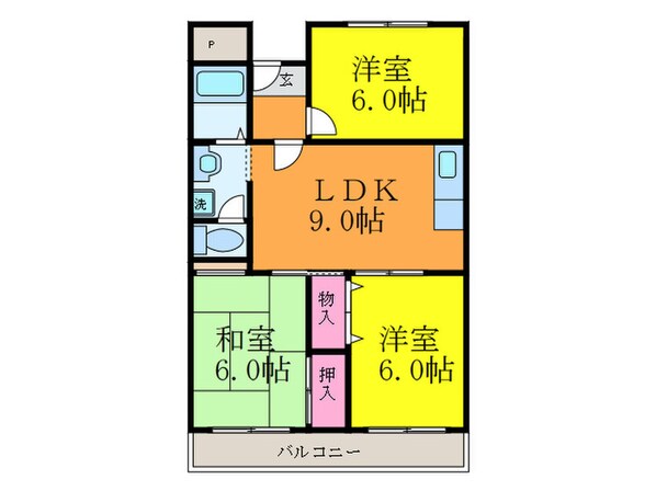 アンセスタ－９１の物件間取画像